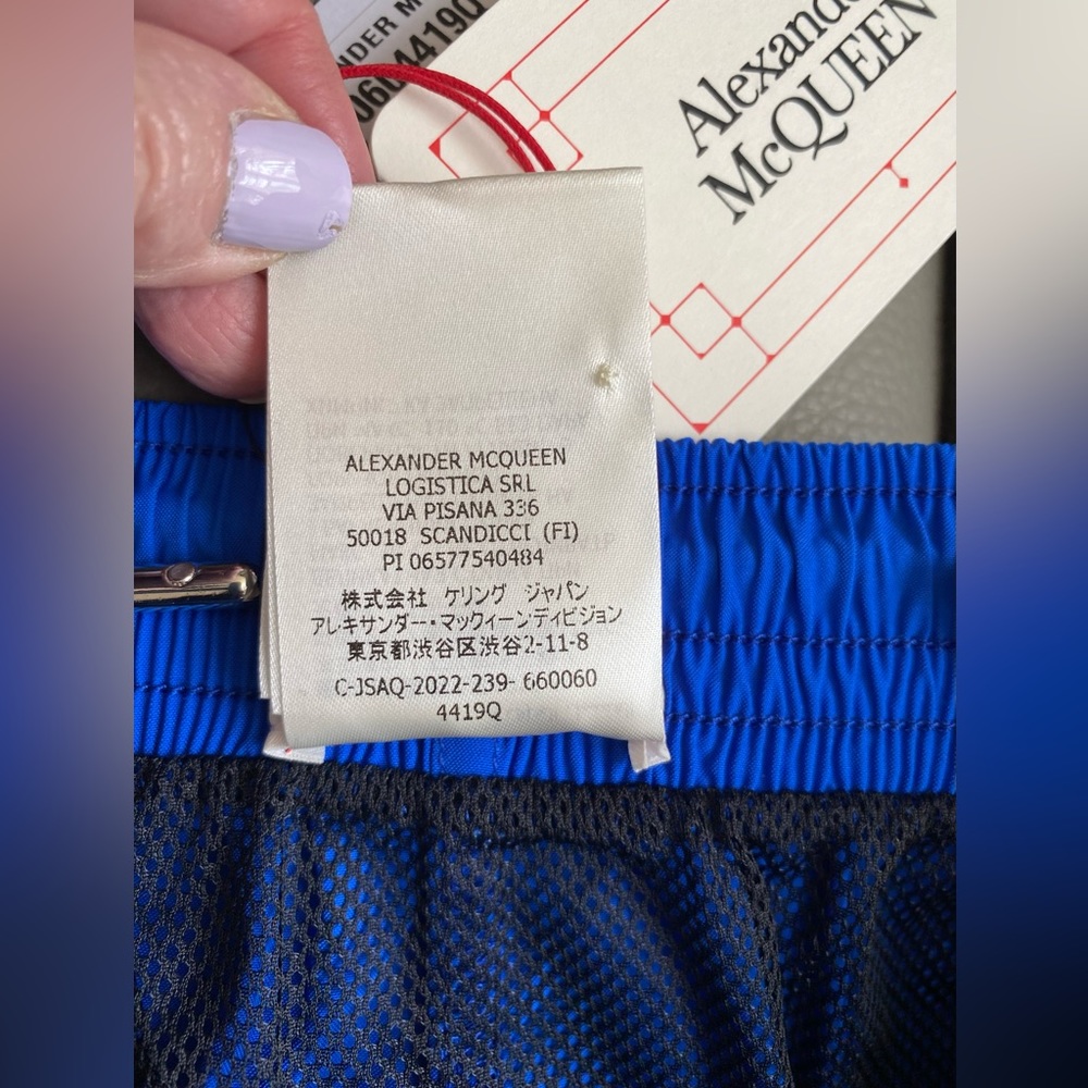 NWT Auth. Alexander MCQUEEN Graffiti Logo Swim Trunks Sz L ITALY - Picture 14 of 15